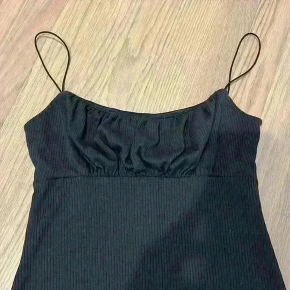 NWT UO Emma Ribbed Bodycon Mini Dress Black S - Picture 6 of 10